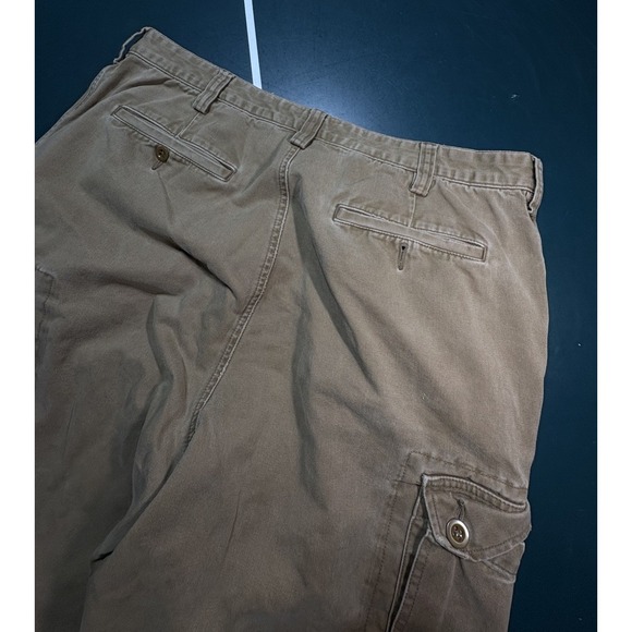 VTG Abercrombie & Fitch Baggy Cargo Pants Mens 36x30 Y2K Military Skater Tan - Picture 13 of 14